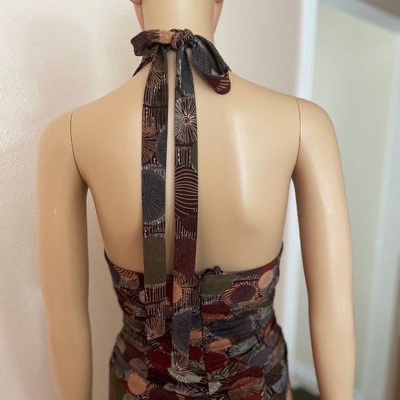 Jones New York Dress Halter Top with Ruching Around Waist – Size 12 - Vintage - Picture 4 of 8